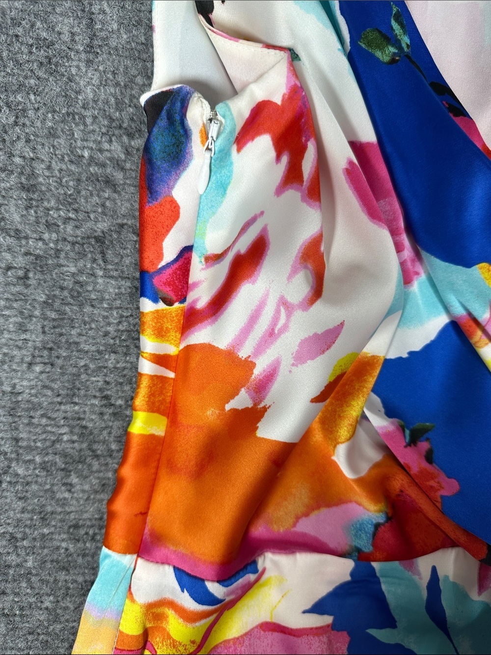 Lauren Ralph Lauren Floral Sleeveless Faux Wrap Midi Dress Women’s Size 8 - Picture 5 of 10